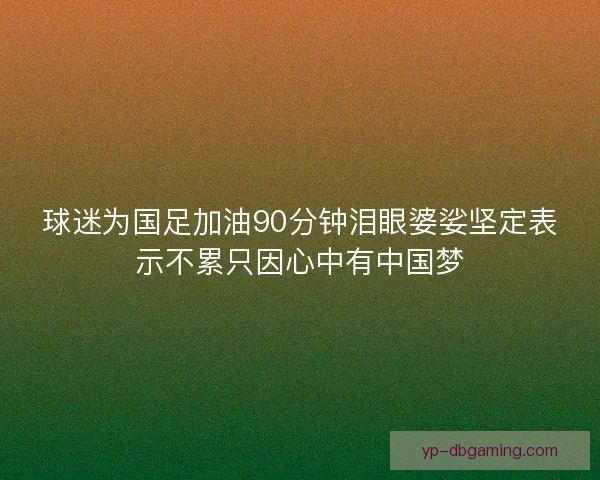 球迷为国足加油90分钟泪眼婆娑坚定表示不累只因心中有中国梦 球迷为国足加油90分钟泪眼婆娑坚定表示不累只因心中有中国梦